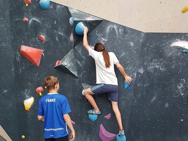 Bouldern bei den Sporttagen